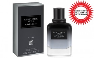 Above: This month's fragrance of the month is the Givenchy's Gentlemen Only Intense