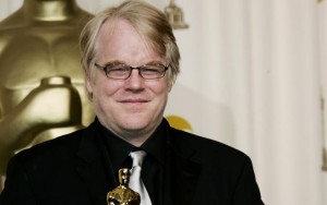 Above: Philip Seymour Hoffman with the Oscar he won for best actor in 2006 for his work in "Capote"