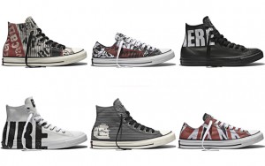 Above: A selection from the Converse spring 2015 Chuck Taylor All Star Sex Pistols Collection