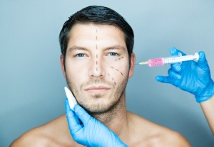 Above: The growing trend of men and cosmetic procedures