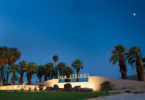 Above: The Palm Springs sign on Highway 111