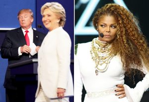 Above: Janet Jackson's 'Nasty' soars on Spotify after Trump's "nasty woman" debate comment