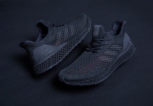 Above: The new Adidas trainers are also 3D printed