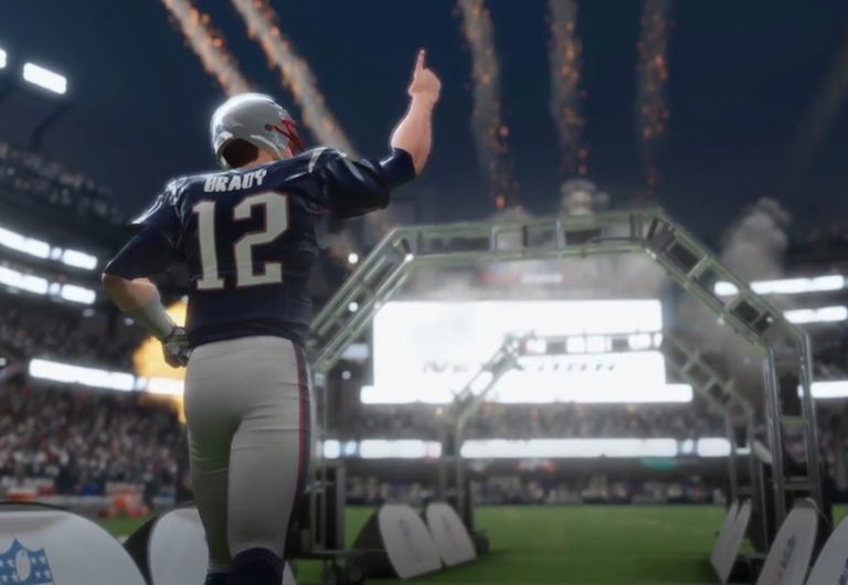 nfl madden 18 tom brady color rush figure